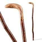 Brazos Rustic Wood Walking Cane, Hardwood, Root Style Handle, for Men & Women, Made in the USA, 37"