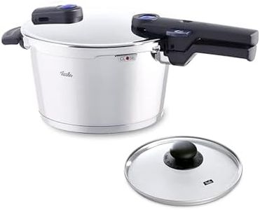 Fissler Vitaquick Premium Pressure Cooker Set, 4.8 Quart and Glass Lid