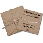 Swanky Crafts Best Friend Bracelet - Good Friends Are Like Stars Gifts, Best Friend Birthday Gifts for Friend Female, Best Friend Jewellery, Gifts for a Best Friend Silver Star Bracelet and Gift Wrap