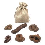 UUYYEO 6 Pcs Fake Poop Realistic False Dog Poop Mischief Turd April Fools Day Pranks Props