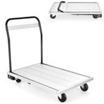 GiantexUK 350KG Folding Platform Trolley, Heavy Duty Sack Dolly Hand Truck with TPR Wheels & Handle, Utility Flatbed Cart for Home Office Supermarket Warehouse Moving
