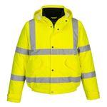 Portwest S463 Waterproof Comfort Hi-Vis Winter Bomber Jacket Yellow, Medium