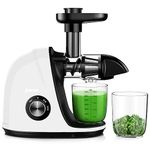 Jocuu Slow Masticating Juicer with 2-Speed Modes - Cold Press Juicer Machine - Quiet Motor & Reverse Function - Easy to Clean Juicer Extractor - Juice Recipes for Fruits & Vegetables