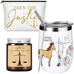 3 Pcs Lawyers Appreciation Gift Including 12 oz Other Lawyers Me Unicorn Coffee Mug Cosmetic Bags Set Lavender Soy Candle Lawyer Christmas Gift for Lawyer Judge Attorney Student Paralegal