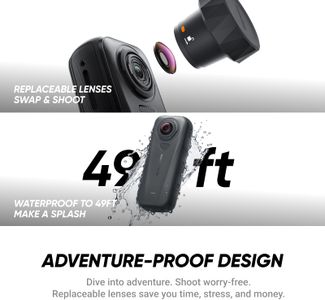 Insta360 X4 Air 8K 360 Camera Starter Bundle – Lightweight, FlowState, Invisible Selfie Stick