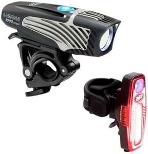 NiteRider Lumina 1000 Boost Front Bike Light Sabre 110 Rear Bike Light Combo Pack- LED USB Rechargeable Bicycle Headlight Water Resistant Mountain Road City Commuting Cycling Safety