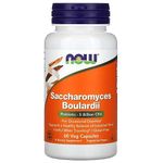 NOW Supplements Saccharomyces Boulardii 5 Billion Capsules, 60 Count