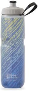 Polar Bottle – Sport Insulated 24oz Nimbus, Moonlight Blue & Gold – Leak Proof Water Bottles Keep Water Cooler 2x Longer than a Regular Reusable Water Bottle