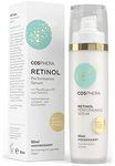 Cosphera - Retinol Performance Serum 50 ml – with Hyaluronic Acid – Vegan High Dose Concentrate Gel for Face, Neck Anti-Wrinkle Moisturising Treatment for Men and Women