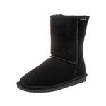 BEARPAW Women's Emma Short Boot,Black,6 M US