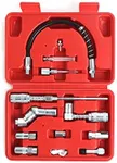 WINMAX TOOLS AUTOMOTIVE 12 Piece Grease Gun Accessory Set Includes Couplers, Nozzles, Adapters and Flex Hose
