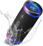 TREBLAB HD77 - Portable Bluetooth Speaker - Powerful 360° Sound, 30W Audio with Impactful Bass, 20H Battery, IPX7 Waterproof, Shockproof, TWS Stereo, Speaker Bluetooth Wireless for Outdoor, Beach Pool