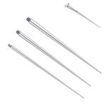 FIOROYAL 3 Pcs 316L Surgical Steel Piercing Taper Insertion Pins Body Taper 14G 16G 18G Piercings Kit Assistant Tool for Ear/Nose/Lip/Eyebrow/Belly/Nipple/Tongue Piercing Changing Tool Stretcher EX