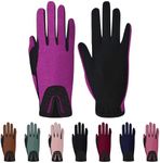 Thapower Kids Horse Riding Gloves Girls Youth Equestrian Gloves Summer Winter Outdoor Sports Horseback Riding Glove Cycling Biking Driving Gardening Mittens