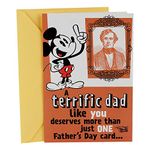 Hallmark Funny Father's Day Card for Dad (Mickey Mouse with Four Mini Cards Inside)