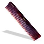 AGARO Hand Made Comb, All Fine Tooth Dressing Comb, Smooth Rounded Teeth, Hair Styling, Grooming, Hair Brushing, Hair Dressing, Cellulose Acetate Comb, For Men & Women, HMC71, Brown.