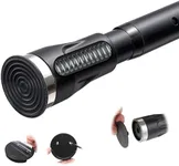 Tension Curtain Rod, 42 to 115 inch Adjustable Heavy Duty black shower curtain rod for bathroom Closet Windows