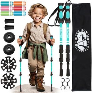 Kids Hiking Poles, Kids Walking Stick, Hiking Poles for Kids, Outdoor Gifts for Kids, Hiking Sticks for Kids, Kids Trekking Poles for Hiking, Kids Hiking Stick, Kids Hiking Gear - Teal