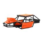 INJORA Rock Tarantula Nylon Buggy Body Shell Chassis Kit for TRX4M 1/18 RC Crawler Upgrade（Orange）