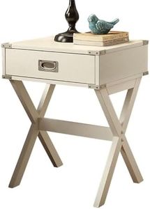 ACME Furniture Acme 82824 Babs End Table, White, One Size