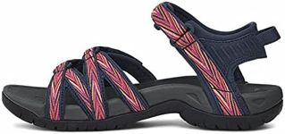 Teva Womens Tirra Adjustable Walking Sandals - Palms Indigo - 6 UK