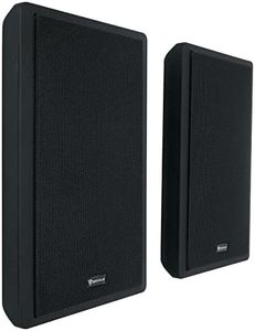 Rockville 2 RockSlim Black Home Theater 5.25" 240w Easy Wall Mount Slim Speakers