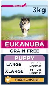 Eukanuba Grain Free Complete Dry Dog Food for Puppy Large and Giant Breeds with Fresh Chicken 3 kg