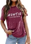 Auntie T-Shirt Aunt Vibes Shirt Aun