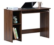 DeckUp Apollo-KT Engineered Wood Study & Computer Table and Office Desk with Keyboard Tray (Walnut, Matte Finish)