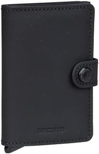 Secrid Leather Mini Wallet, Matte Black