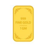 Muthoot Pappachan Swarnavarsham 24K (999) Yellow Gold Bar 1 Gm