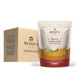 BENNY'S BOWL Fresh Dog Food - Chicken & Rice Recipe - 30 Pack X 100 Gram, All Life Stages, Semi-Solid