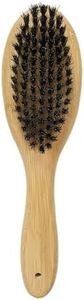 Patina Dog Cat Brush for Shedding, Natural Bamboo Boar Bristles Brush, Pet Grooming Supplies for Short and Long Haired Dogs Cats, Gentle Easy Grooming Massage, Japanese design
