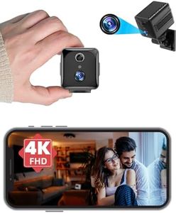 LAIFUCAM Mini Hidden Spy Camera WiFi 4K Wireless Nanny Cam Home Security Indoor Video Camera, 2024 Upgraded 120 Days Standby Battery, IR Cut Night Vision, APP Remote Live View, PIR Motion Detection