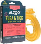 ALZOO Flea & Tick Dog Collar, Helps Repel Fleas, Ticks & Mosquitoes, 100% Plant-Based Active Ingredients, Phthalates and PVC Free, for Large Dogs: 40+ lbs