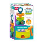 Toymate's Toddler's Delight - 2 in 1 Gift Set Hammer Ball Toy with A Roll Ball Toy with 3 Layer Ball Drop Tower Run Roll Swirling Ramps for Baby and Develops fine Motor Skills for 12 Months & Above