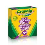 Crayola 64 Short Coloured Pencils with Built-in Sharpener, Pencil Crayons, Adult Colouring, Bullet Journaling, School and Craft Supplies, Drawing Gift for Boys and Girls, Kids, Teens Ages 5, 6,7, 8 and Up, Holiday Gifting, Stocking , Arts and Crafts, Gifting