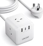 LENCENT Power Strip with USB, Cube 