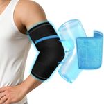 RAMNATH IMPEX Cold Therapy Compression Ice Sleeve, Knee Ice Pack Wrap for Injuries, Elbow, Quad & Hamstring Relief, Flexible & Reusable Cold Wrap Recovery for Meniscus, ACL, MCL, Ice & Heat Therapy. (REGULER, 1, count)