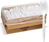 1,000 Plastic Disposable Sporks Bul