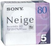 5 Sony Mini Disc Neige Sony MD 80 M