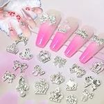 22Pcs Colorful Butterfly Nail Rhine
