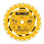 DEWALT Circular Saw Blade, 7-1/4 Inch, 24 - Tooth (3 Pack) (DWA271424PK3)