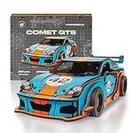 UNIDRAGON Wooden Jigsaw Puzzles for Adults Unimodels Comet GTS Blue-Orange 219 Pieces, Wooden Gift Box, Shaped Pieces