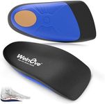 Plantar Fasciitis Inserts for Heel Pain - Welnove Arch Support Heel Cushions Insoles for Heel Pain Relief, Heel Spur, Achilles Tendon, Heel Cups for Most Shoes, Small, Women's 6-9, Men's 5-8