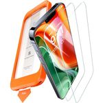 TORRAS [Full Screen Tempered Glass for iPhone 15 Pro Screen Protector 8FT Military Shatterproof, 9H Anti-Scratch, No Bubbles No Dust, Longest Durable Screen Protector for iPhone 15 Pro Glass 2 Pack