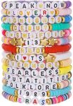 LIAN Friendship Bracelets Lover Fearless Reputation Bracelet for Music 14Pcs TS Album Inspired Bracelets Summer Beach Bohemian Layering Bracelets Set Friendship Gifts for Women Girls