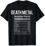 Funny Brutal Death Metal Nutrition Facts Concert Gift T-Shirt