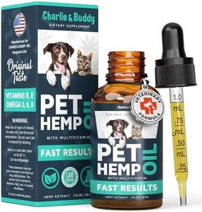 Charlie & Buddy Hemp Оil for Dogs Cats - Helps Pets with Аnxiеty, Pаin, Strеss, Slееp, Аrthritis, Sеizures Rеlief - Нiр Jоint Hеalth - Cаlming Trеats