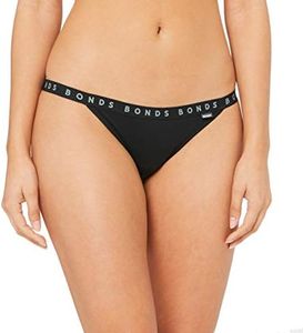 Bonds Women's Hipster String Bikini Brief, New Black, 10